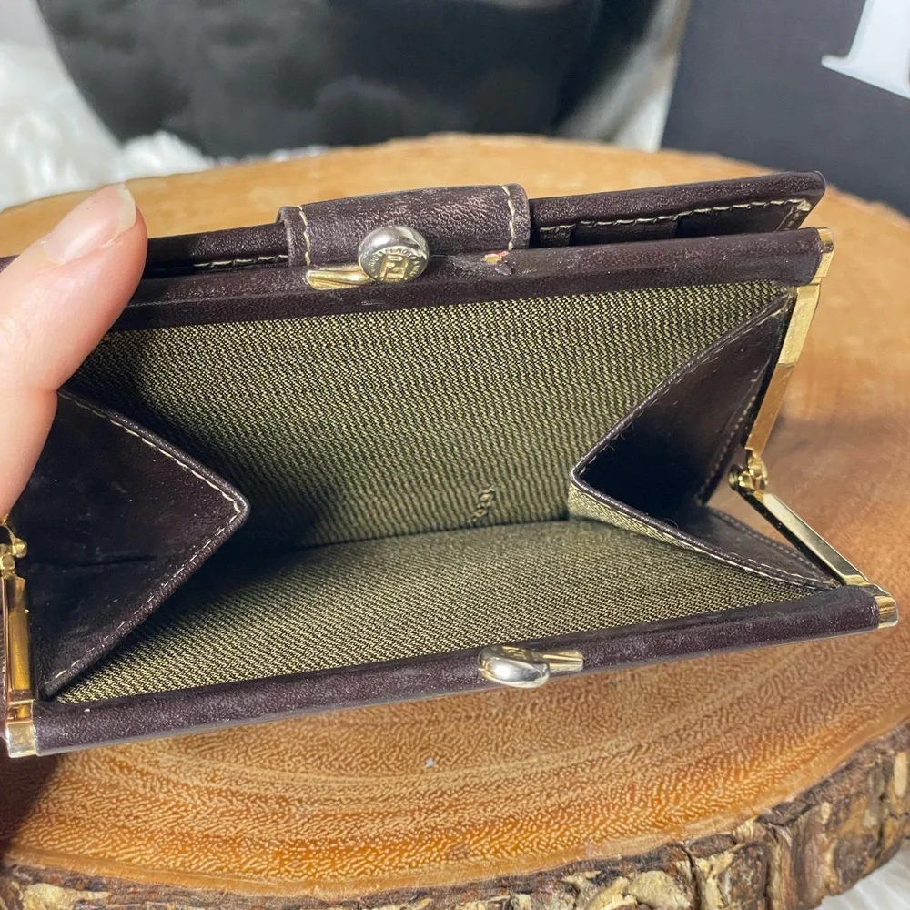 Fendi Zucca Monogram Vintage Wallet w/ Kiss-Lock Coin Purse - Picture 7 of 9